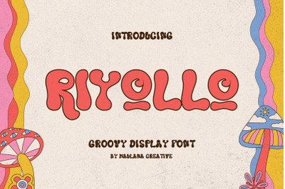 Riyollo Groovy Decorative Display Font