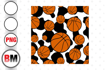 Basketball Cow Pattern PNG Files