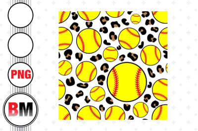 Softball Leopard Pattern PNG Files