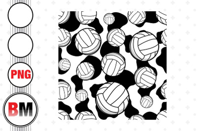 Volleyball Cow Pattern PNG Files