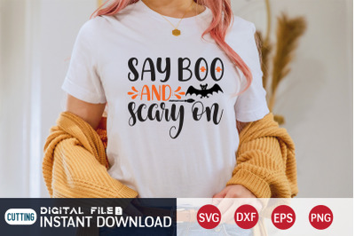 Say Boo And Scary On SVG