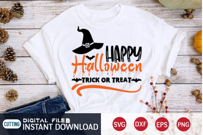 Happy Halloween Trick or Treat SVG