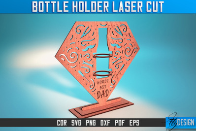 Bottle Holder Laser Cut SVG | Bottle Holder SVG Design | CNC Files