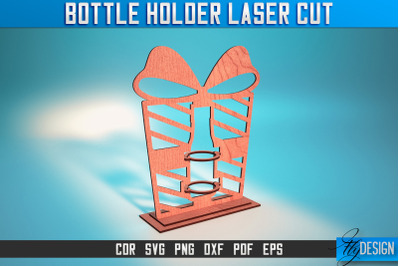 Bottle Holder Laser Cut SVG | Bottle Holder SVG Design | CNC Files