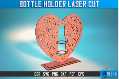 Bottle Holder Laser Cut SVG | Bottle Holder SVG Design | CNC Files
