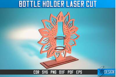 Bottle Holder Laser Cut SVG | Bottle Holder SVG Design | CNC Files