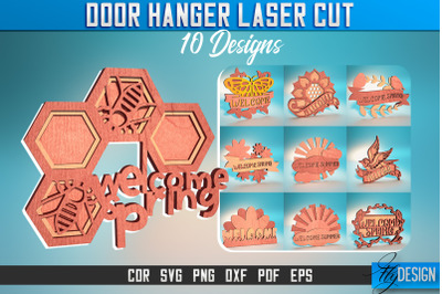 Door Hanger Laser Cut SVG | Door Hanger SVG Design | CNC Files