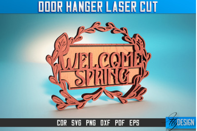 Door Hanger Laser Cut SVG | Door Hanger SVG Design | CNC Files