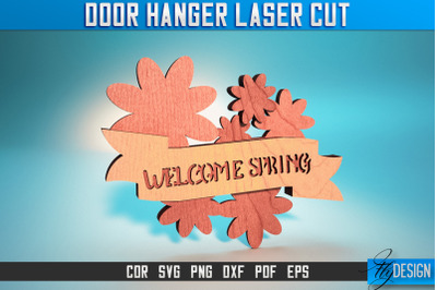 Door Hanger Laser Cut SVG | Door Hanger SVG Design | CNC Files