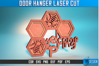 Door Hanger Laser Cut SVG | Door Hanger SVG Design | CNC Files