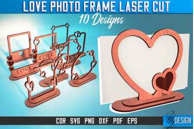 Love Photo Frame Laser Cut SVG | Love Photo Frame SVG Design | CNC