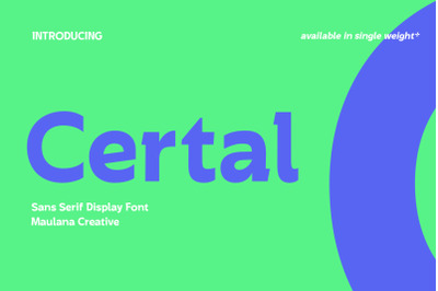 Certal Sans Serif Display Font