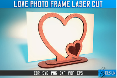 Love Photo Frame Laser Cut SVG | Love Photo Frame SVG Design | CNC Files