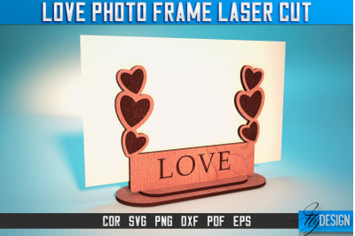 Love Photo Frame Laser Cut SVG | Love Photo Frame SVG Design | CNC