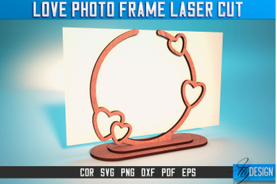 Love Photo Frame Laser Cut SVG | Love Photo Frame SVG Design | CNC