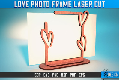 Love Photo Frame Laser Cut SVG | Love Photo Frame SVG Design | CNC