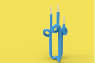 Scroll Candelabrum 3D Printing Candle Holder&nbsp;