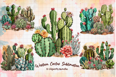 Western Cactus Sublimation Bundle