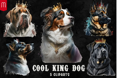 Cool King Dog Sublimation Bundle
