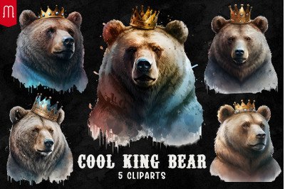 Cool King Bear Sublimation Bundle