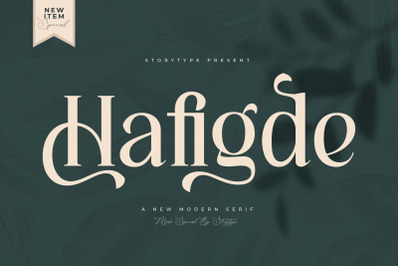 Hafigde Typeface