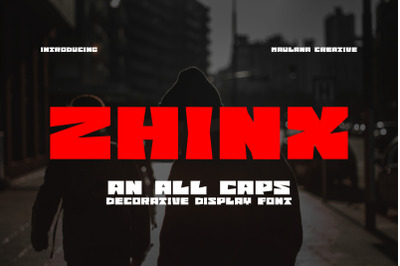 Zhinx Decorative Display Font