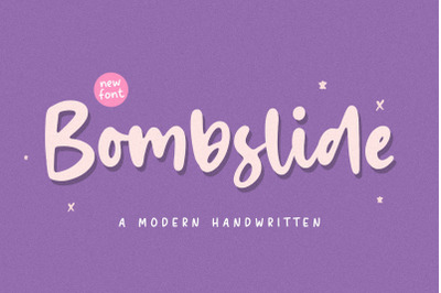 Bombslide a Modern Handwritten Font