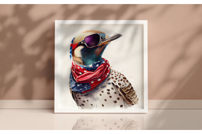 4th of July Northern Flicker Bird