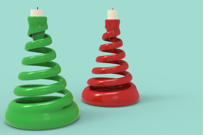 Christmas Tree Candelabrum 3D Printing Candle Holder&nbsp;