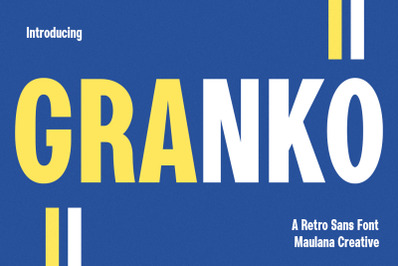 Granko Condensed Sans Display Font