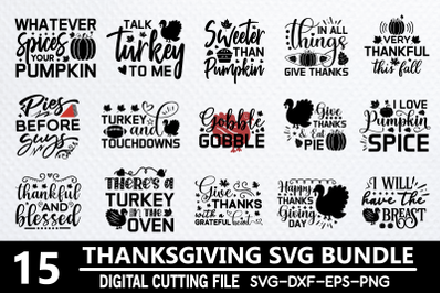 Thanksgiving Svg Bundle