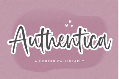 Authentica a Modern Calligraphy Font