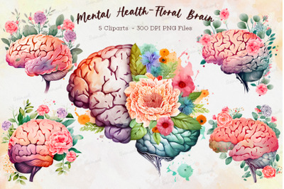 Mental Health Floral Brain Bundle