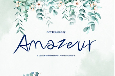 Amazeur - Quick Handwritten Font