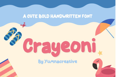 Crayeoni - Cute Bold Handwritten Font