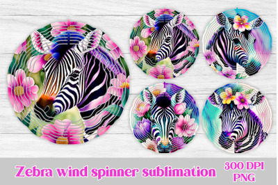 Zebra wind spinner sublimation | Animals wind spinner