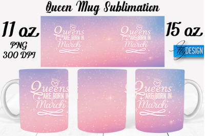 Queen Mug Sublimation | Coffee 11 Oz | 15 Oz Mug Sublimation