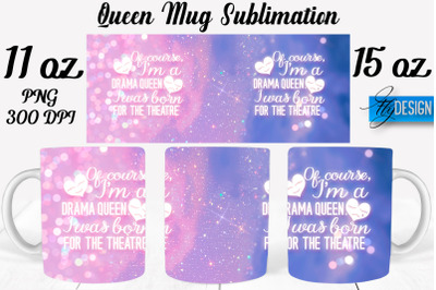 Queen Mug Sublimation | Coffee 11 Oz | 15 Oz Mug Sublimation