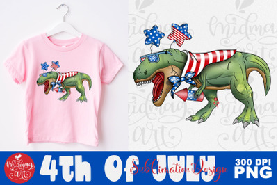 4th of july dinosaur png, 4th of july png sublimation