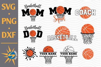 Basketball SVG, PNG, DXF Digital Files Include