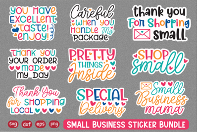10 Small Business Packaging Sticker Bundle