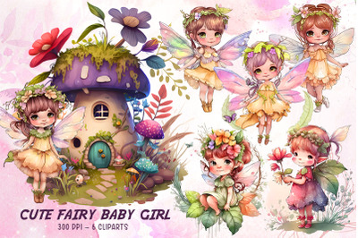 Cute Fairy Baby Girl Bundle