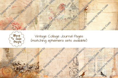 Vintage Collage Journal Pages
