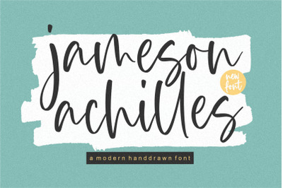 Jameson Achilles a Modern Handdrawn Font