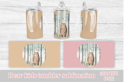 Bear sippy cup PNG | Bear tumbler wrap