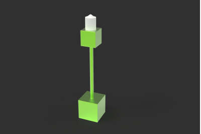Cubic Candelabrum 3D Printing Candle Holder&nbsp;