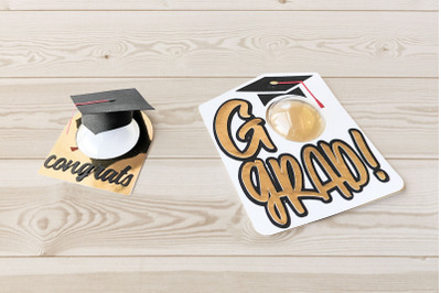 Grad Cap Candy Dome Holder | SVG | PNG | DXF | EPS