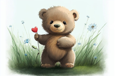 Mothers Day Teddy With Love