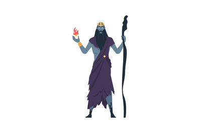 Hades. Supreme god of underworld. Divine character in Greek mythology.