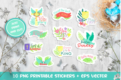 Easter Monday stickers | 10 png/jpeg/eps